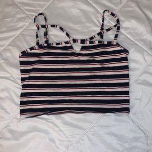 Red/White/Blue crop top